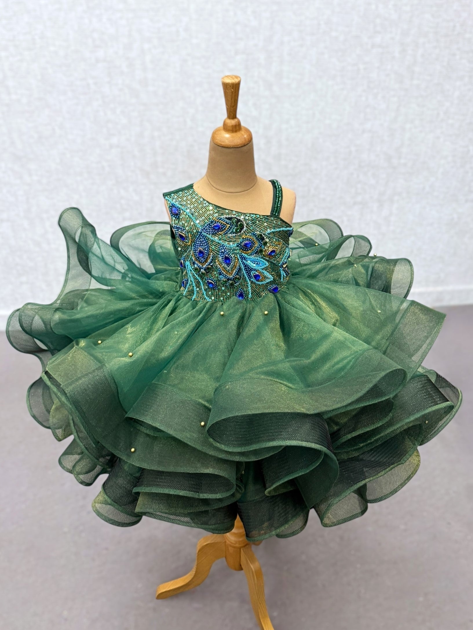 Arista Emerald Peacock Majesty Gown