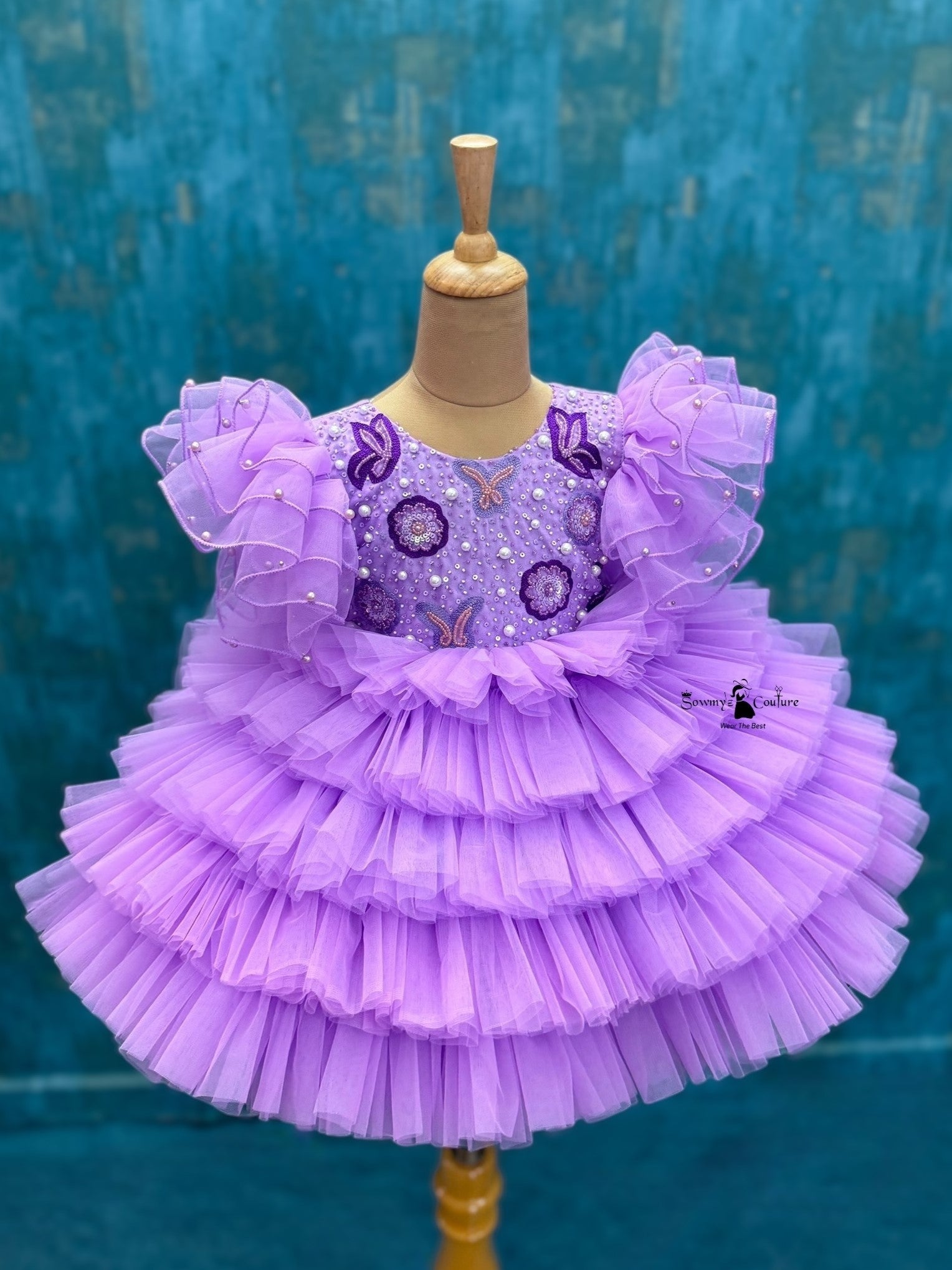 Buy Party Wear Dresses Online, Lavender Princess Mom & Daughter Set