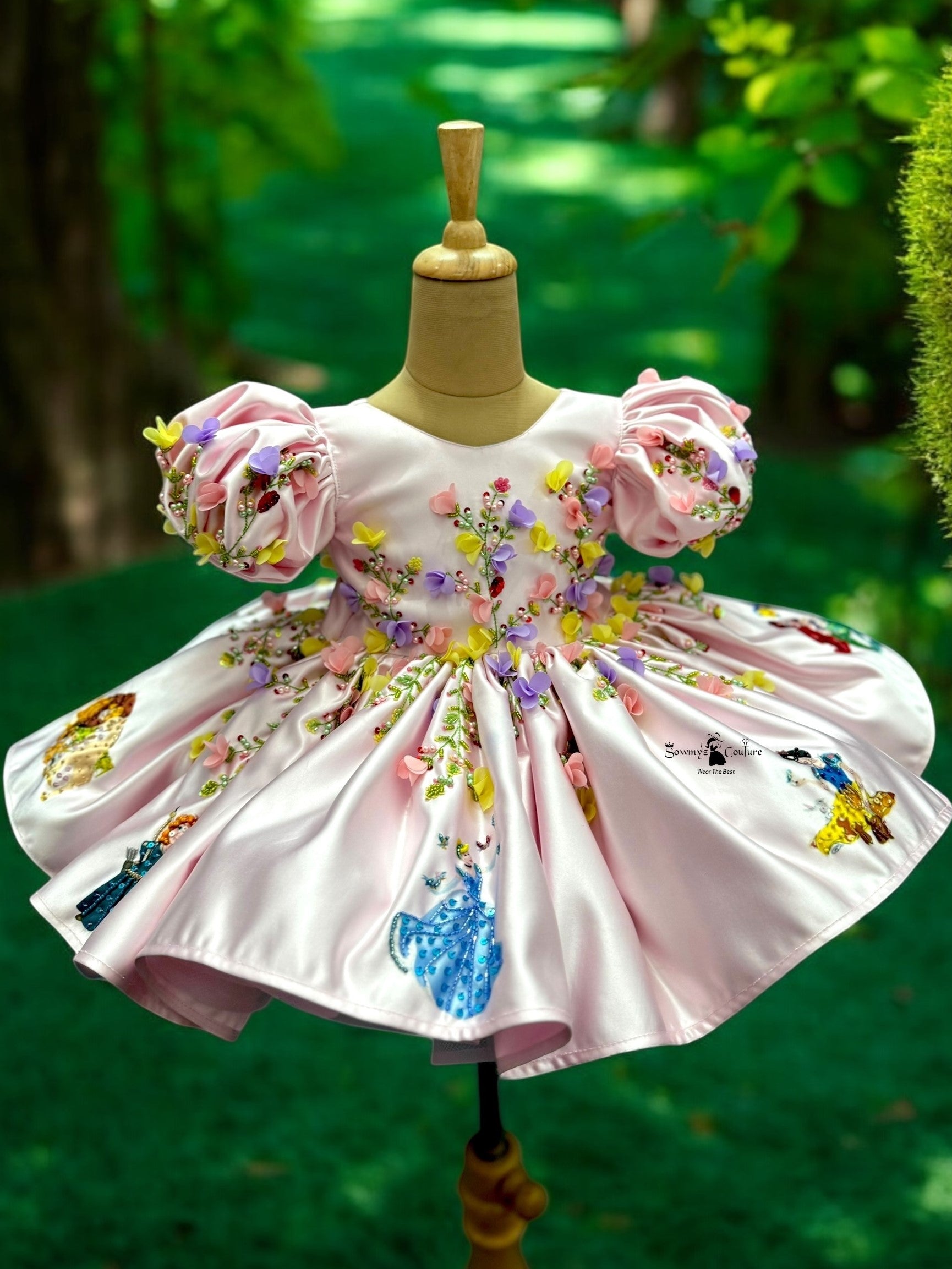 Petal Whisper Garden Fairy Party Dress 7-8Y