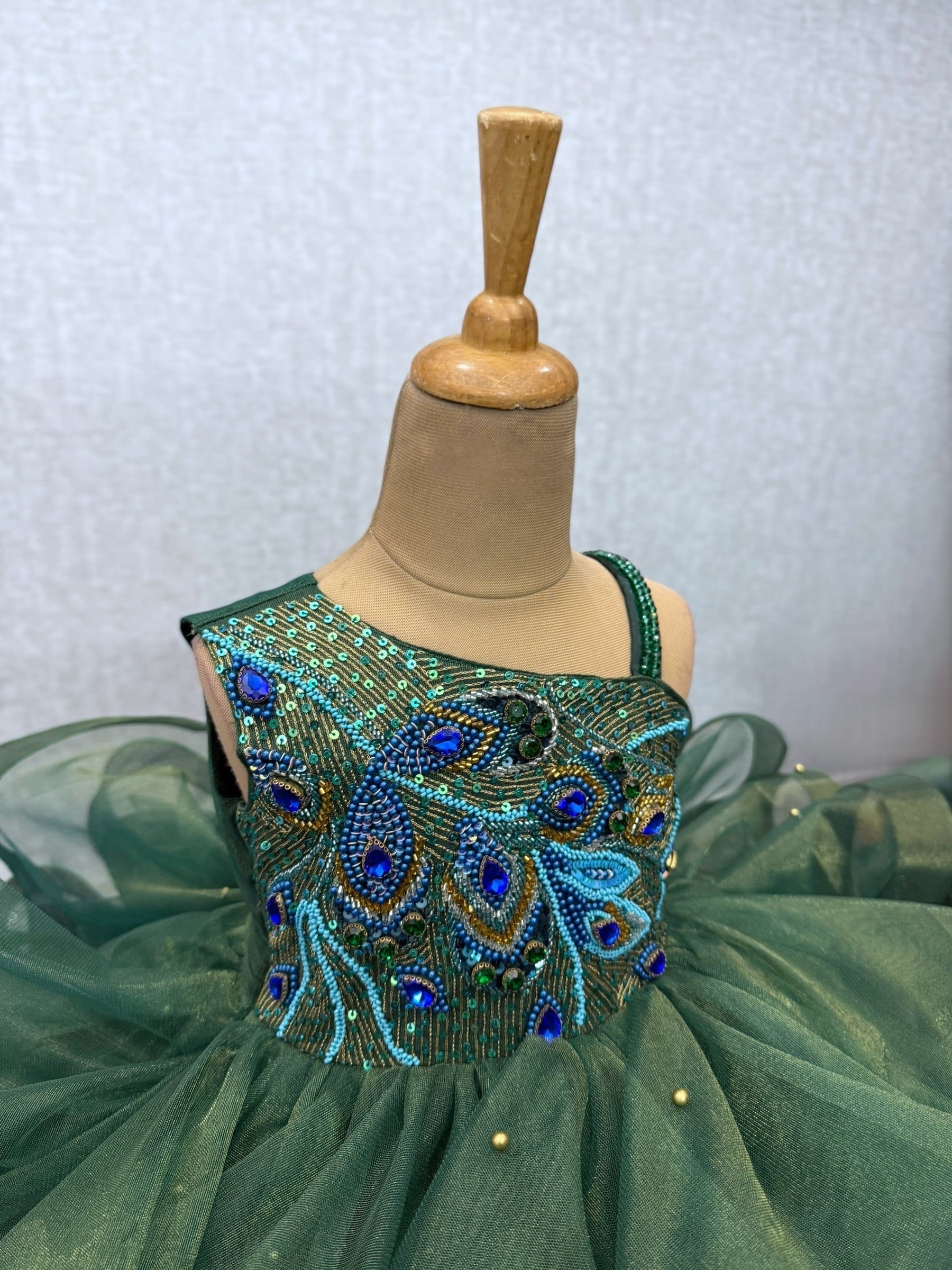 Arista Emerald Peacock Majesty Gown