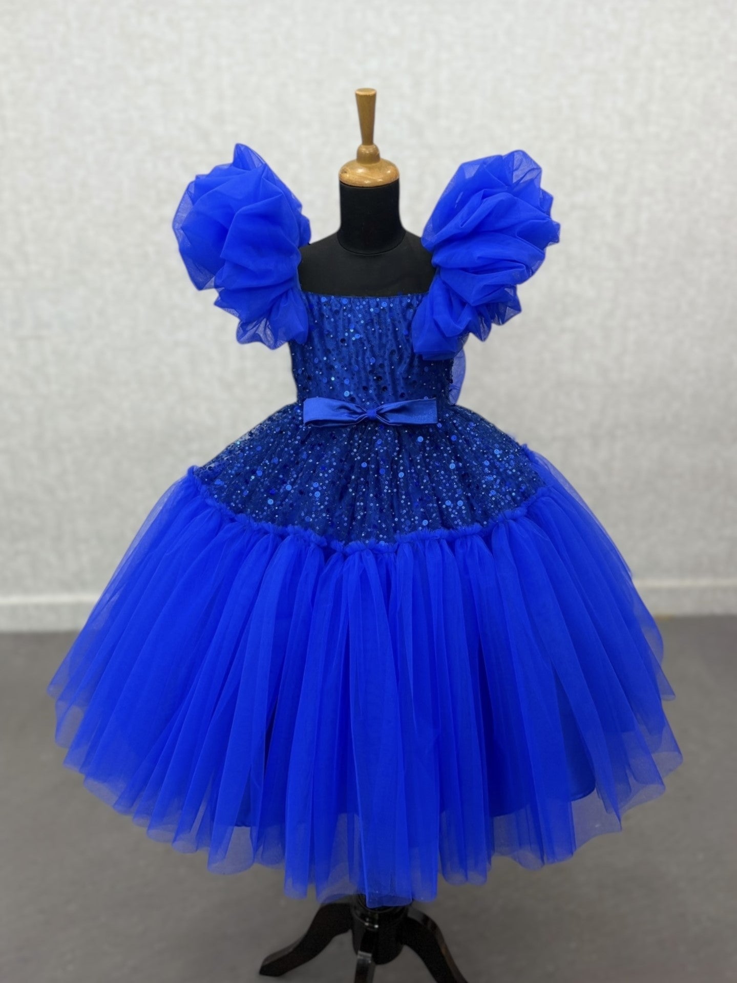 Sapphire Bloom Party Dress