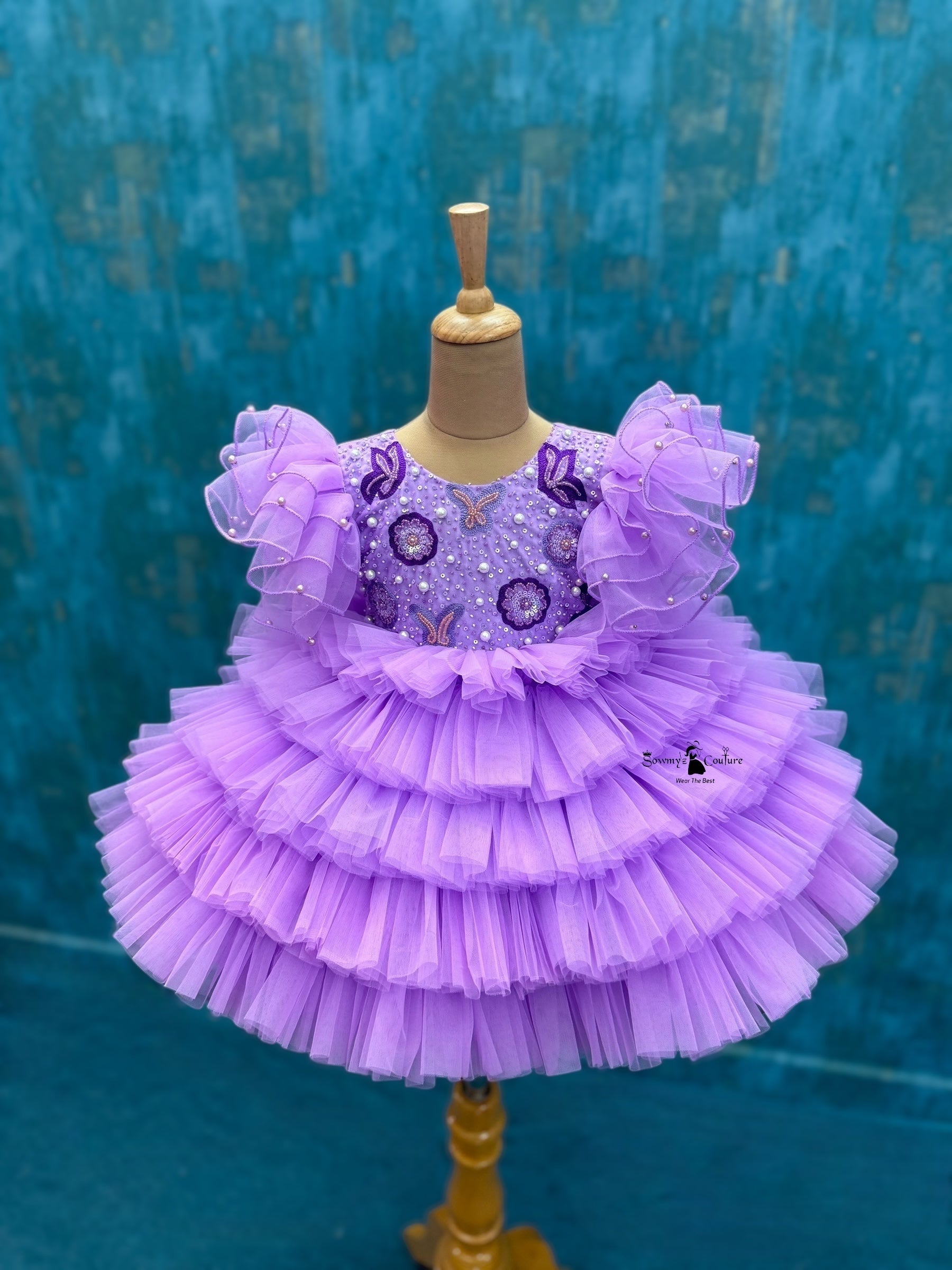 Buy Party Wear Dresses Online, Lavender Princess Mom & Daughter Set