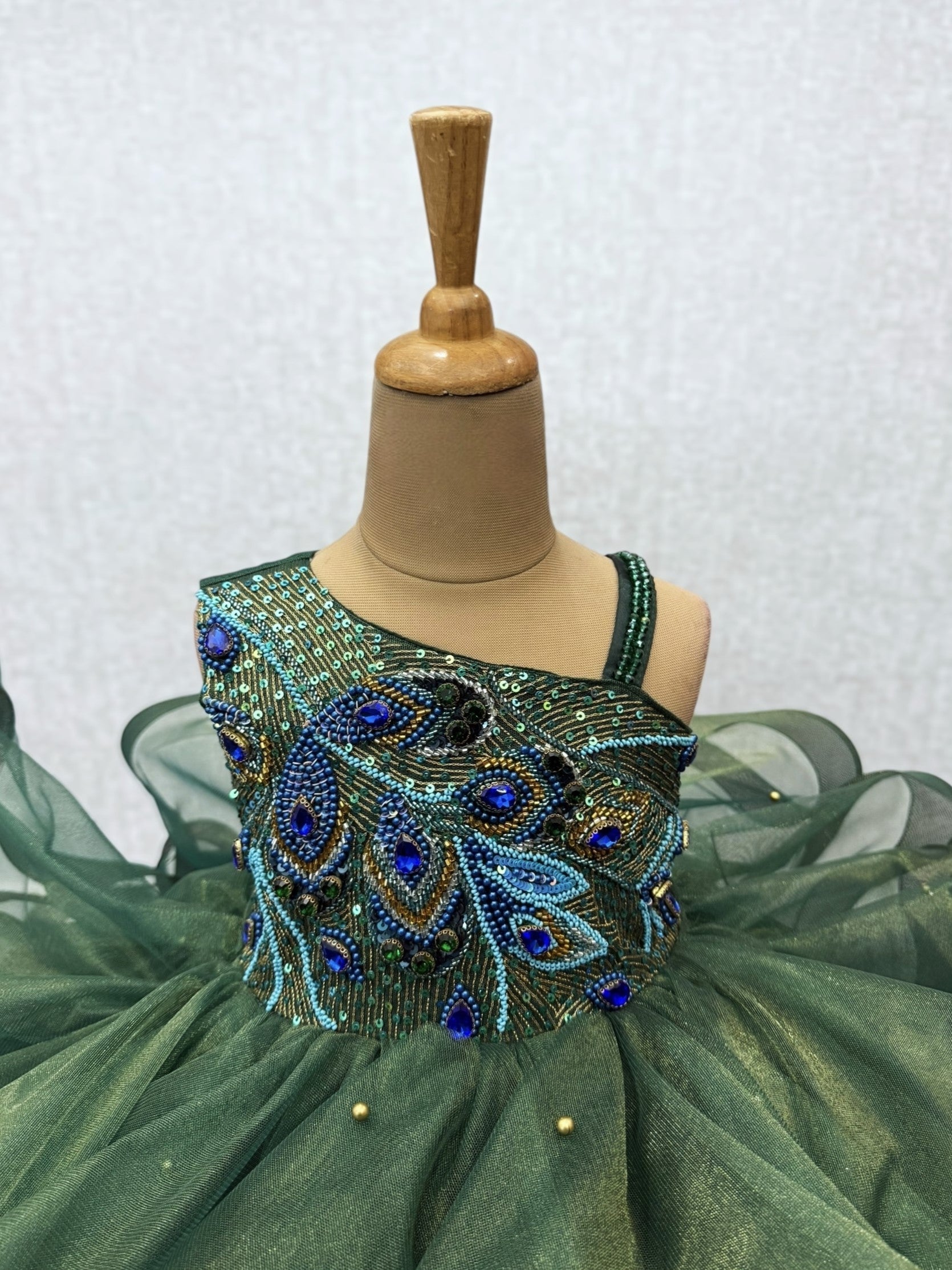 Arista Emerald Peacock Majesty Gown