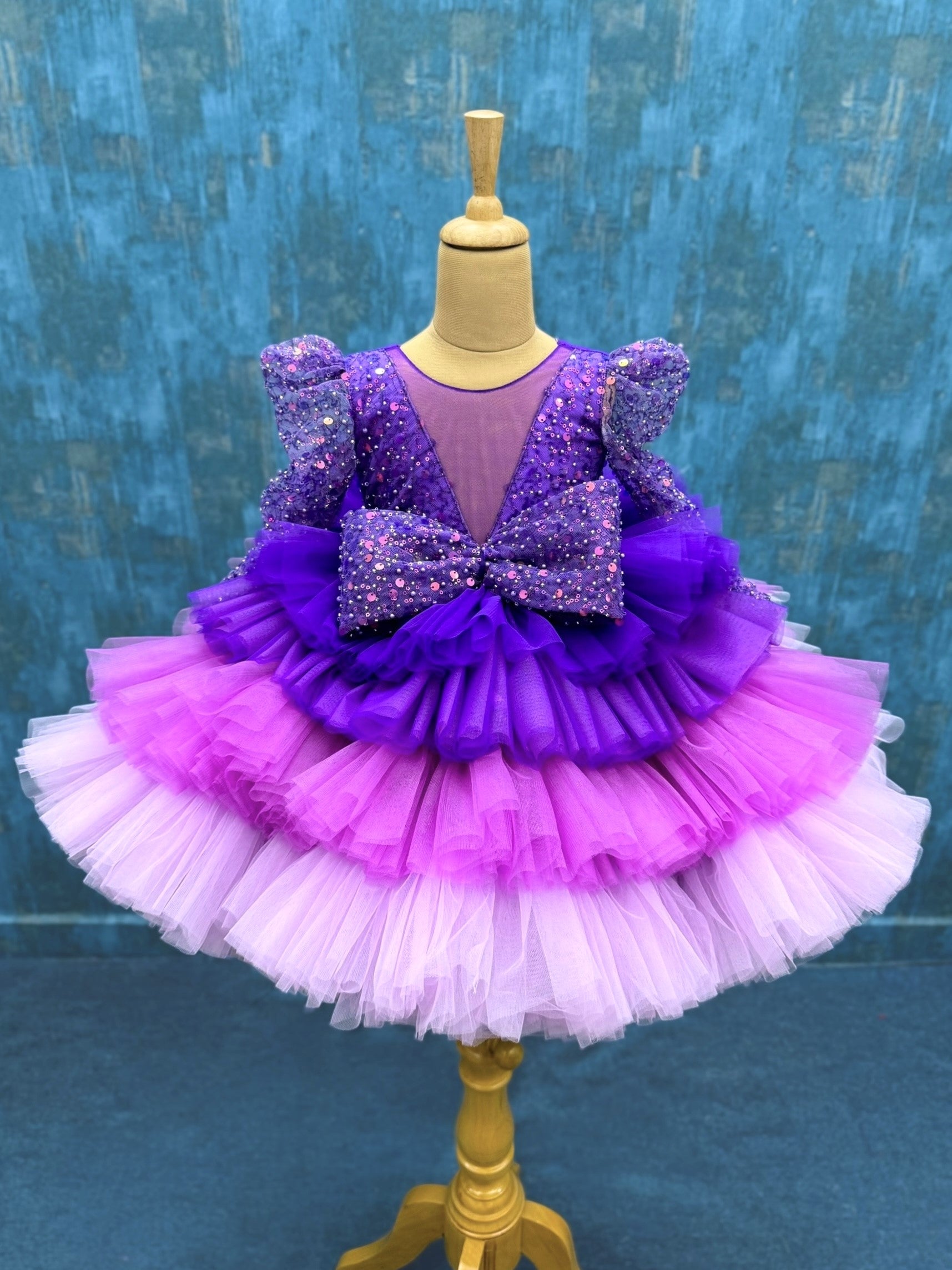 Tri-Violet Twilight Couture