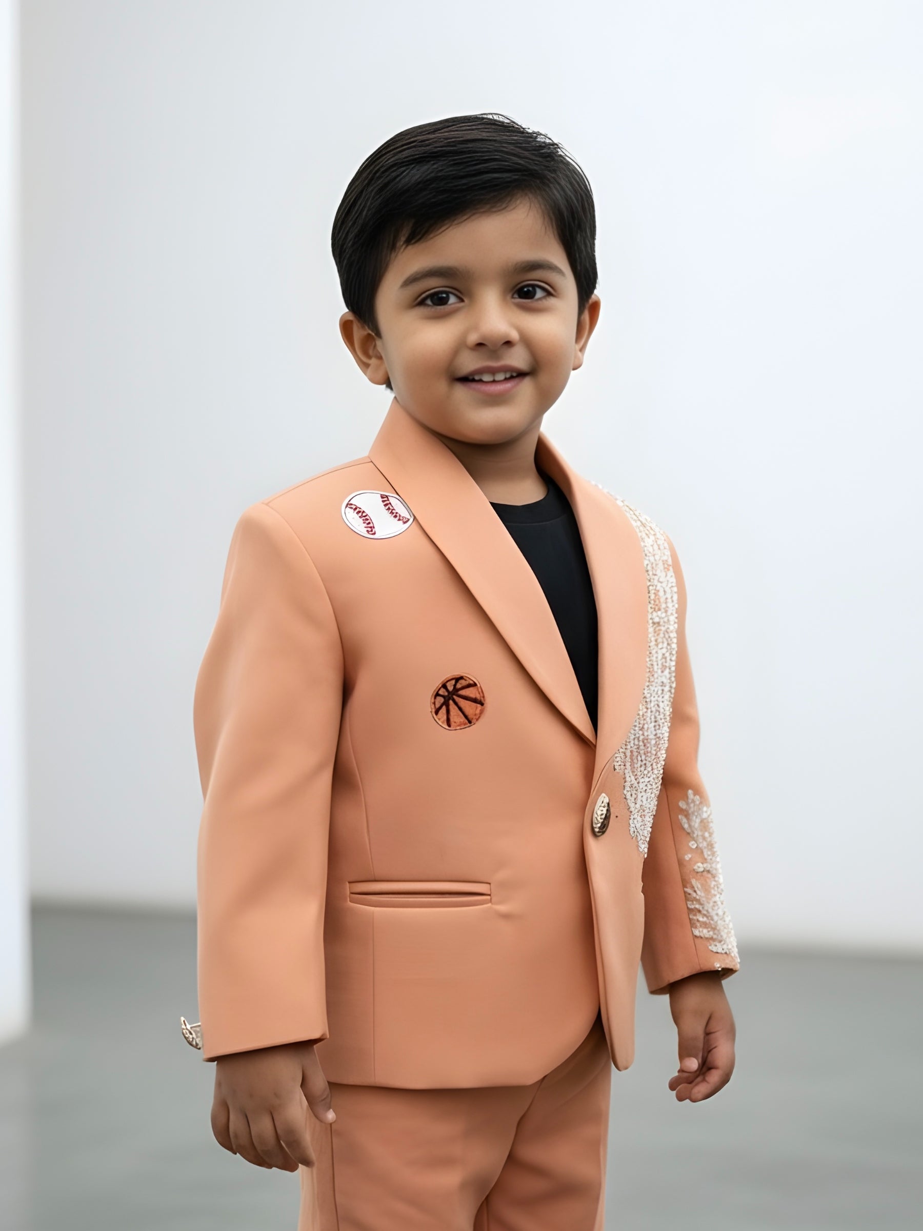 Pastel Orange Magic Aura Suit- Comes with Pant and Shirt