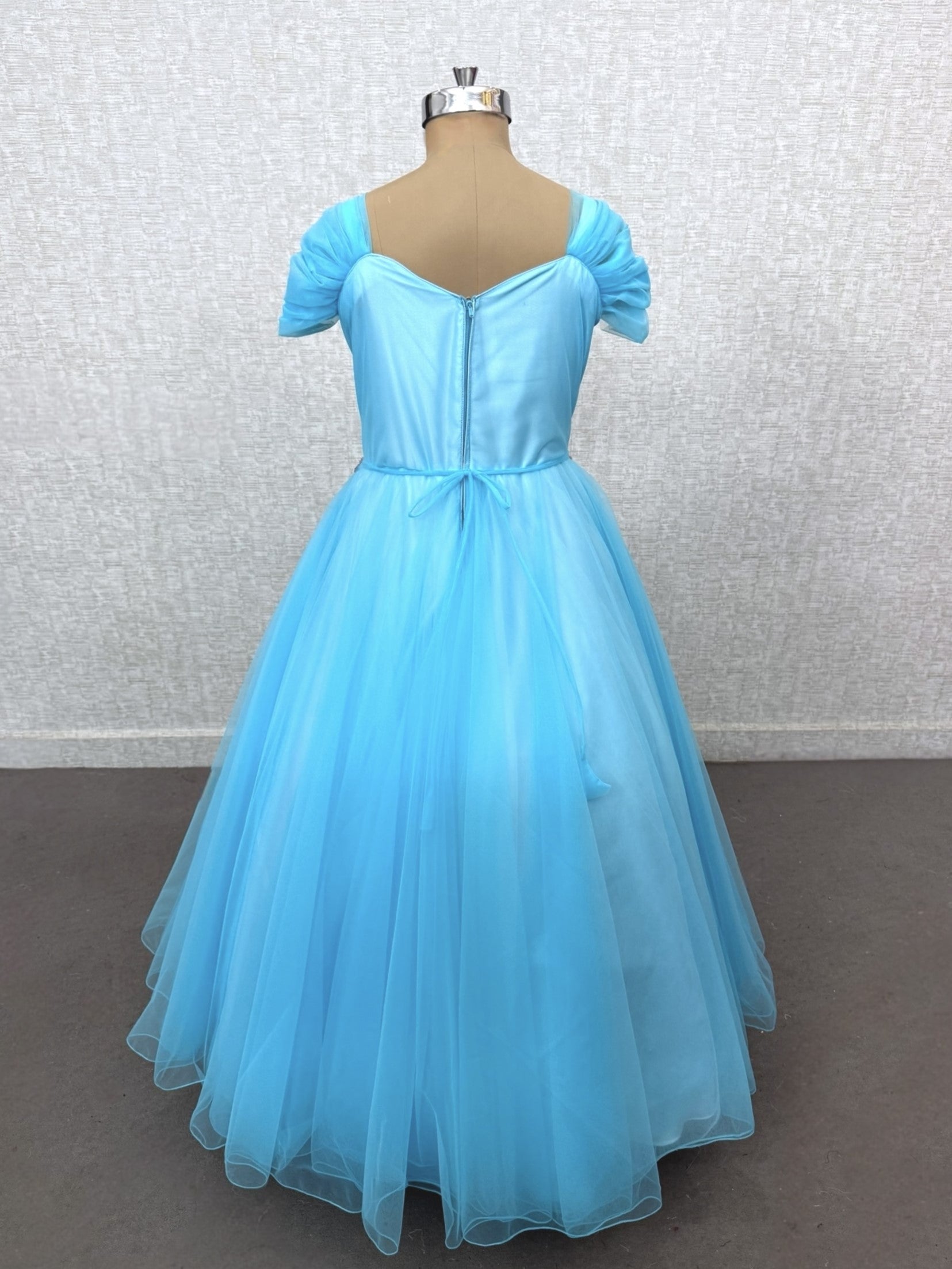 Sky Garden Blossom Embroidered Princess Couture Ball Gown