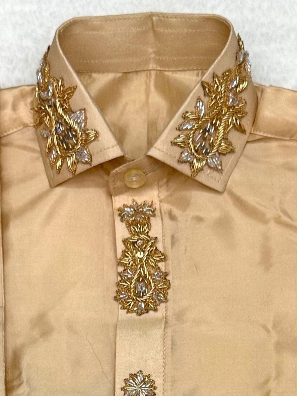 Little Maharaja Golden Elegance- Dhoti Set